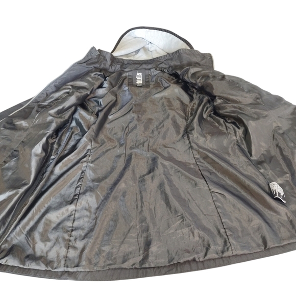 INTL d.e.t.a.i.l.s Women's Black Zip Front Hooded Lined Coat Jacket Size XL - Picture 8 of 10